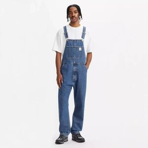 Levis Workwear Overalls Mens Medium Light Wash Denim Bib Relaxed Fit M
